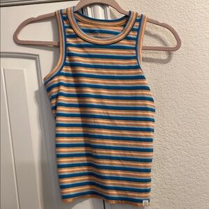 NWT Treasure & Bond Striped Multicolor Kids Tank Top, Sz L 10/12